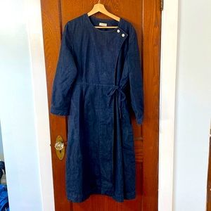 TOAST UK 100% denim workwear dress. UK size 18 fits US size 14/16.